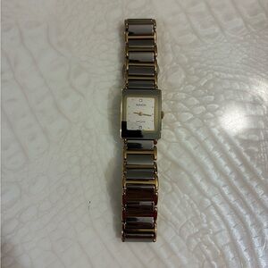 Rado Gold and Black Square Dial Watch